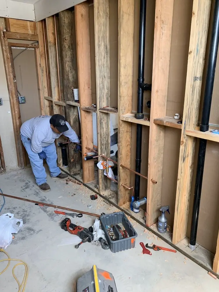 Commercial rough-in plumbing for Water Heater Replacement in Medina